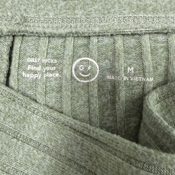 Gilly Hicks (Abercrombie) Light Green Ribbed 2-Piece Lounge Set Size Medium - Picture 2 of 12